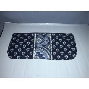 Vera Bradley Navy Paisley And Dot Make Up Bag
